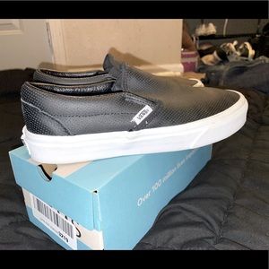 Vans Leather Slip-ons